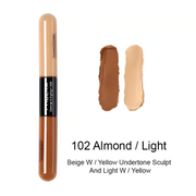 Dual-Head Liquid Concealer - Full Coverage Brightening Corrector