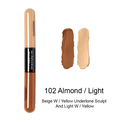 Dual-Head Liquid Concealer - Full Coverage Brightening Corrector