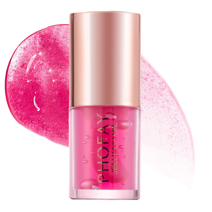 Jelly Lip Oil - Glossy Tinted Lip Treatment with Non-Sticky Shine