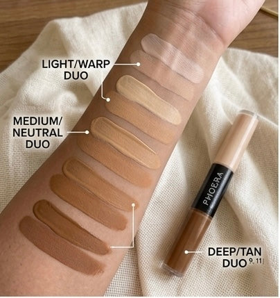 Dual-Head Liquid Concealer - Full Coverage Brightening Corrector
